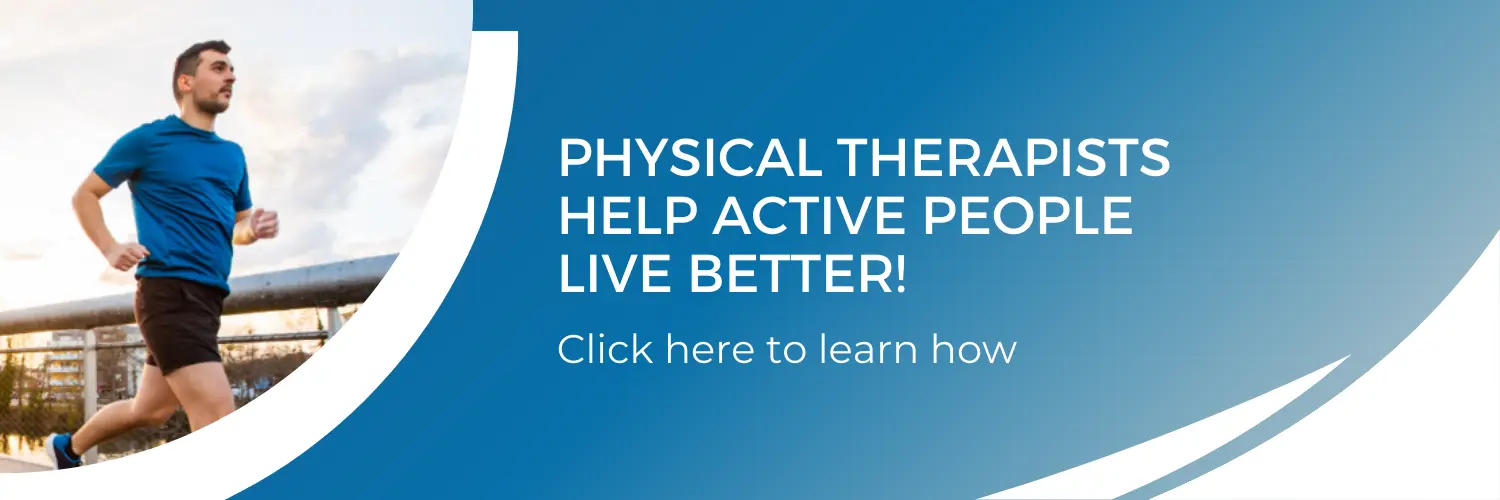 inbound link in banner to article about physical therapy and how can it help active people live better